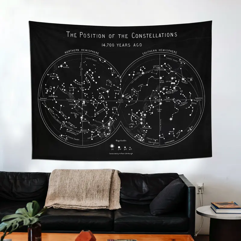 The Constellations Chalkboard - Yıldız Haritası Duvar Örtüsü
