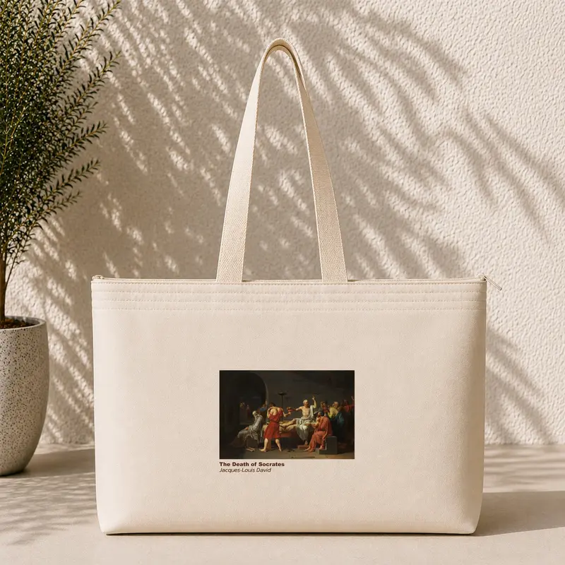 The Death of Socrates Weekend Tote Bag