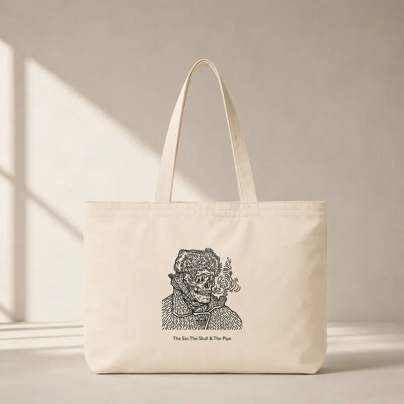 The Ear, The Skull & The Pipe Club Tote Bag