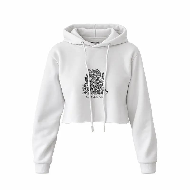 The Ear, The Skull & The Pipe Crop Hoodie