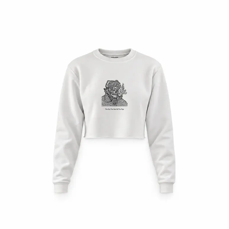 The Ear, The Skull & The Pipe Crop Sweatshirt