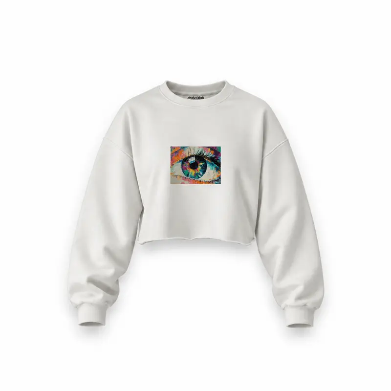The Eye Oversize Crop Sweatshirt