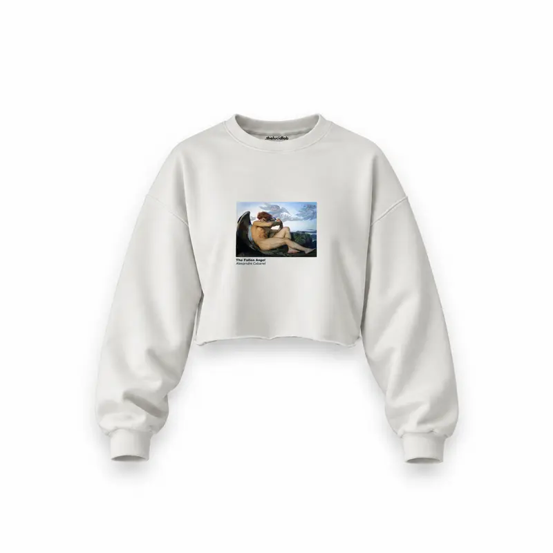 The Fallen Angel Oversize Crop Sweatshirt