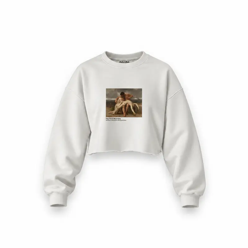 The First Mourning Oversize Crop Sweatshirt