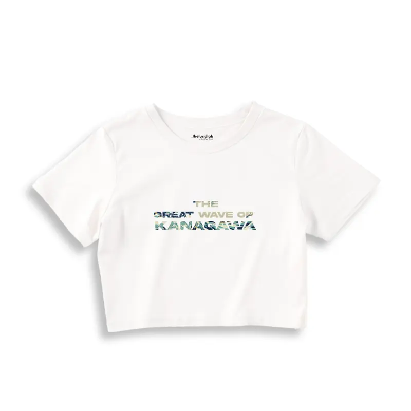 The Great Wave of Kanagawa Crop Tişört