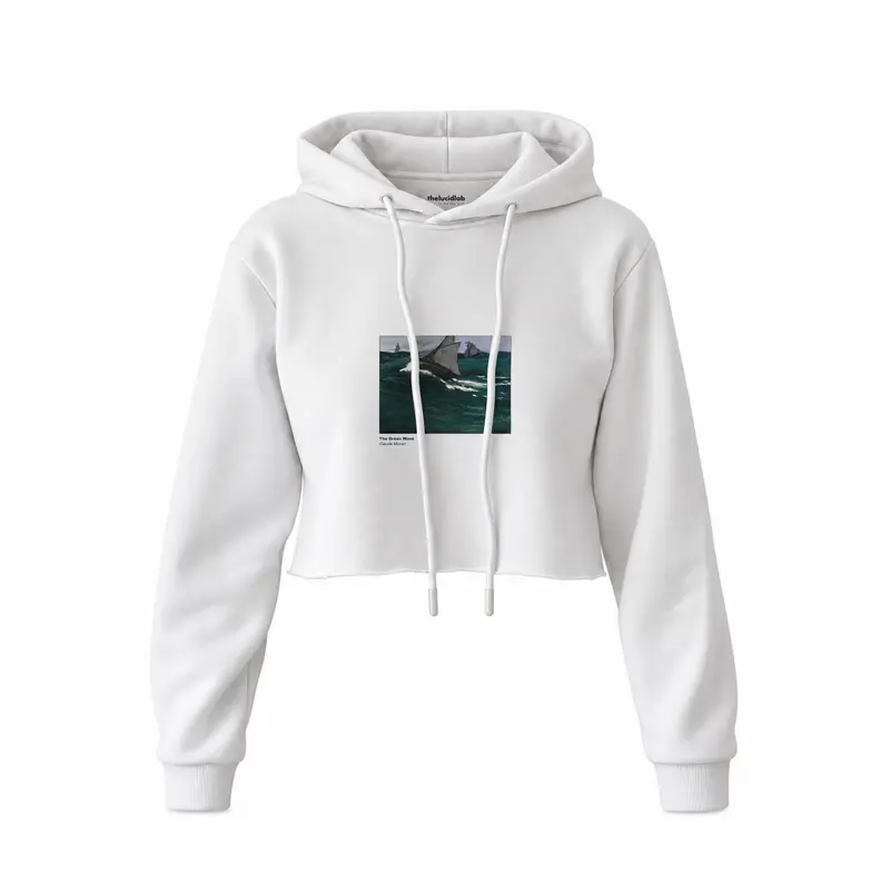 The Green Wave Crop Hoodie