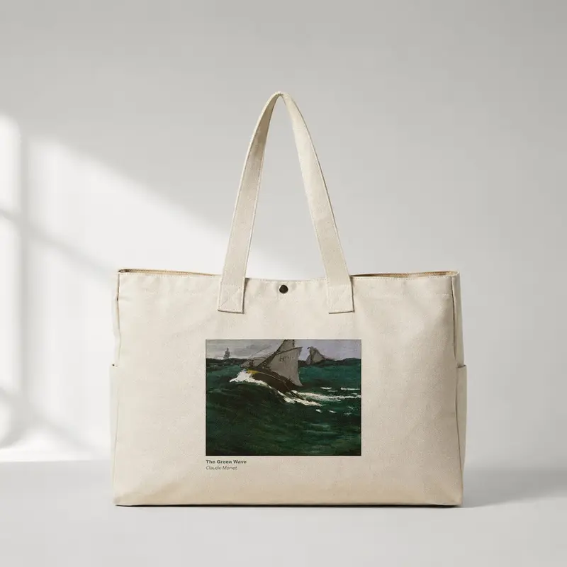 The Green Wave Daily Tote Bag