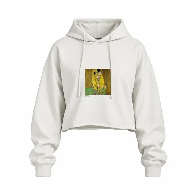 The Kiss Oversize Crop Hoodie