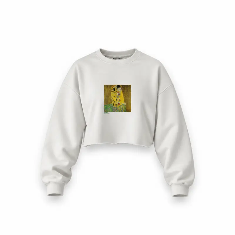 The Kiss Oversize Crop Sweatshirt