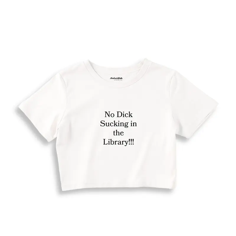 The Library Crop Tişört