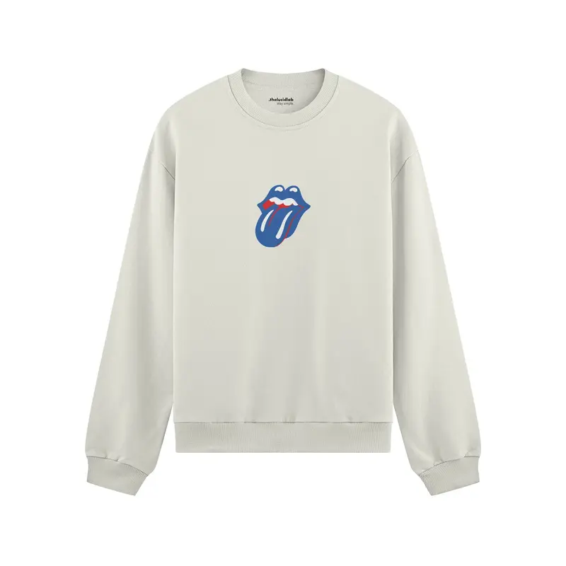 The Rolling Stones Blue Oversize Sweatshirt