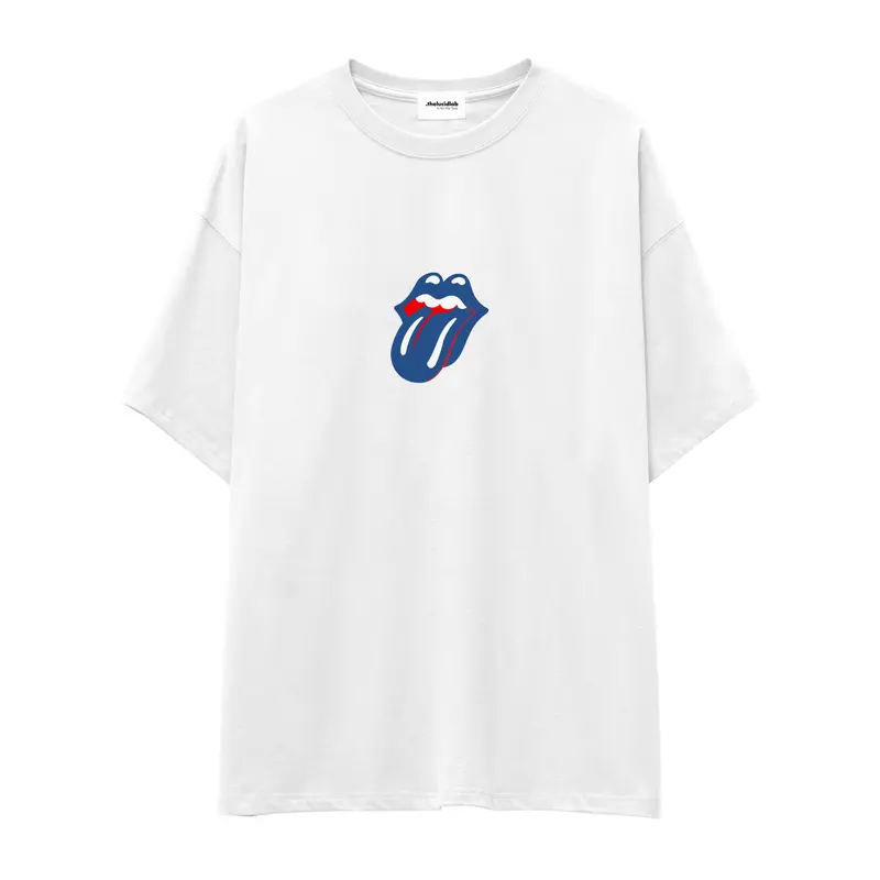 The Rolling Stones Blue Oversize Tişört