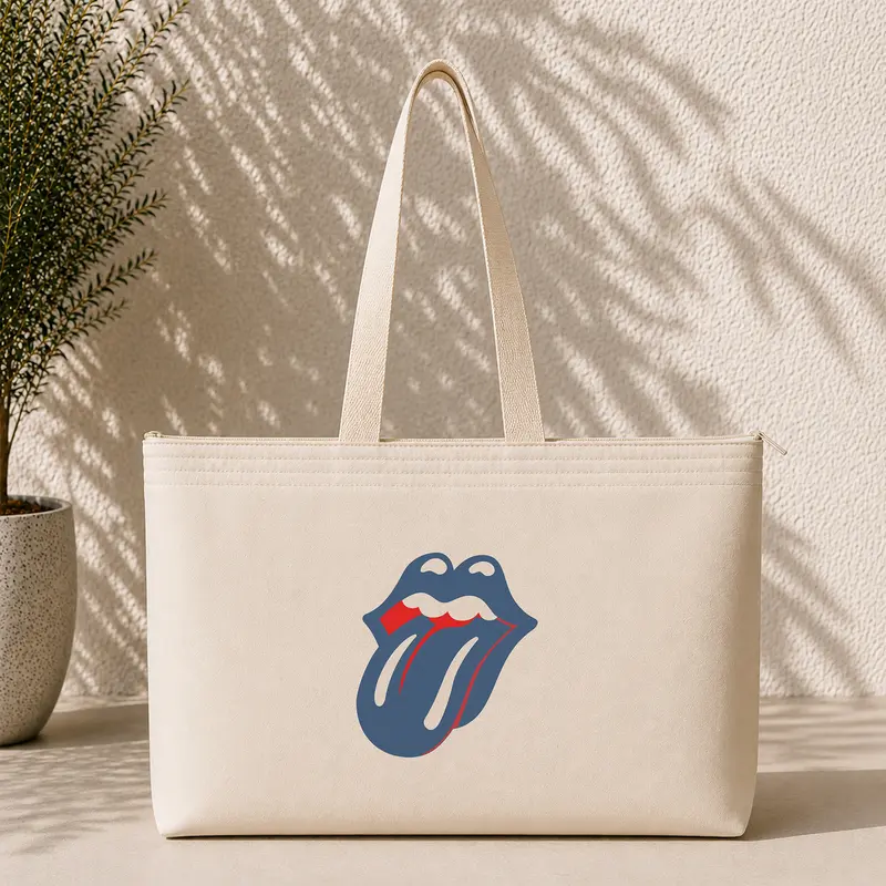 The Rolling Stones Blue Weekend Tote Bag