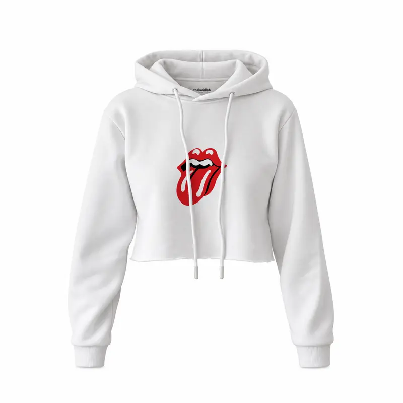 The Rolling Stones Crop Hoodie