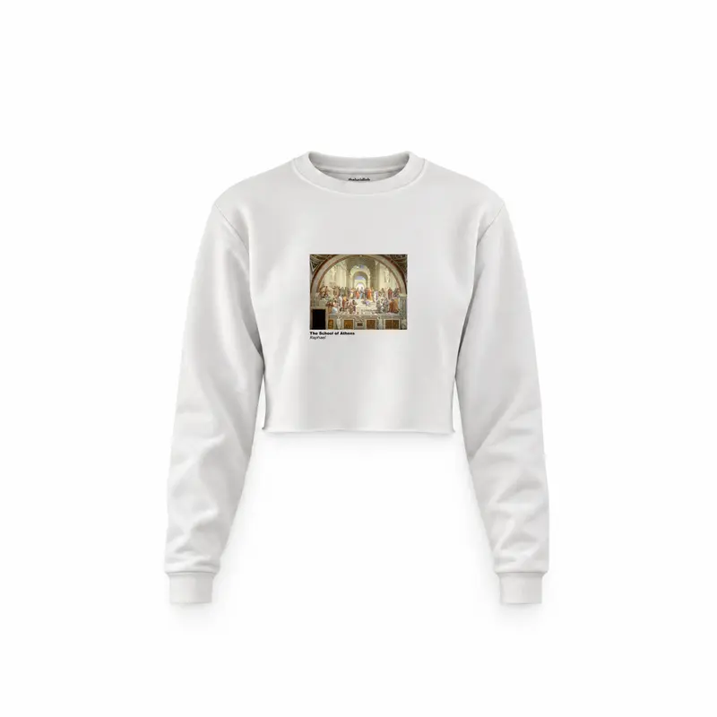 The School of Athens Crop Sweatshirt