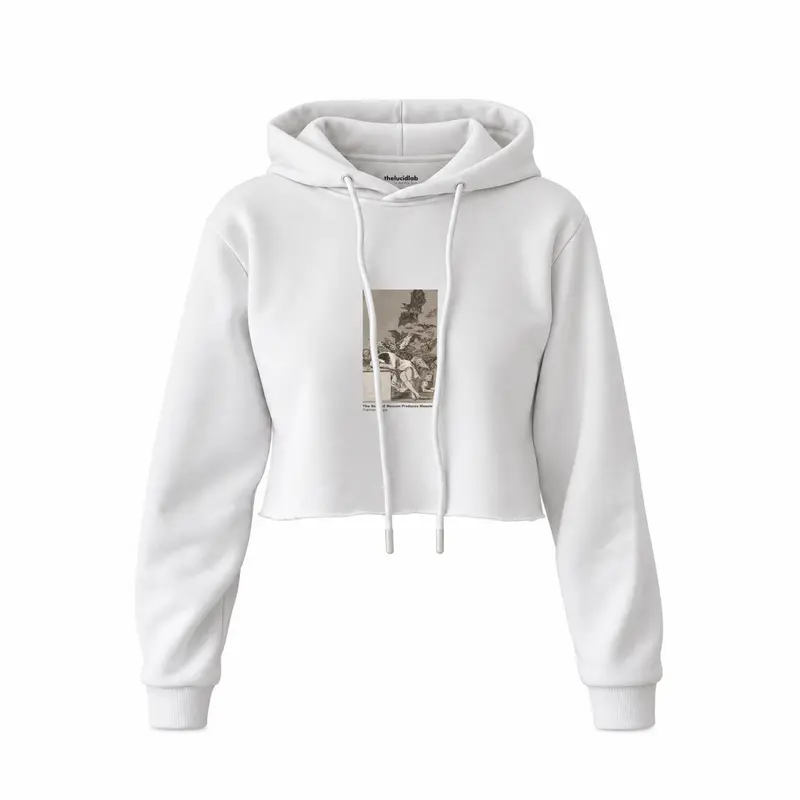 The Sleep of Reason Produces Monsters Crop Hoodie
