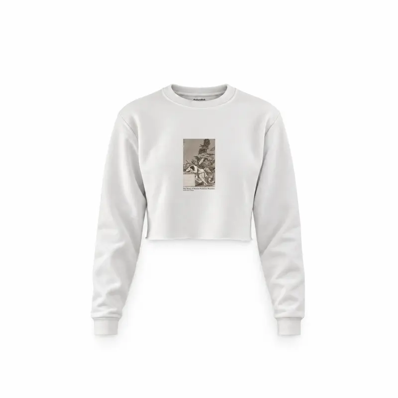 The Sleep of Reason Produces Monsters Crop Sweatshirt