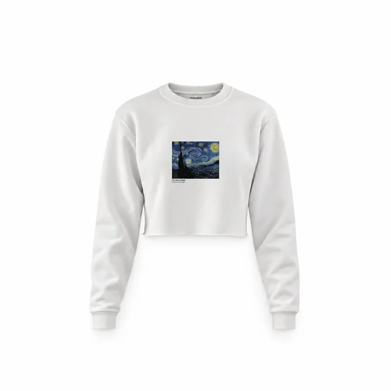 The Starry Night Crop Sweatshirt