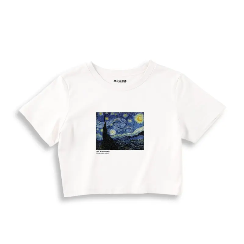 The Starry Night Crop Tişört