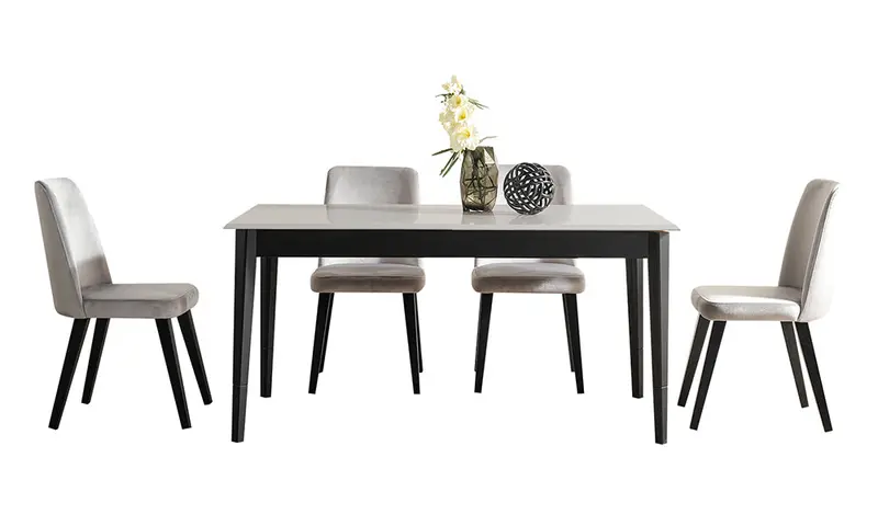 Tibet Black Modern Yemek Masası