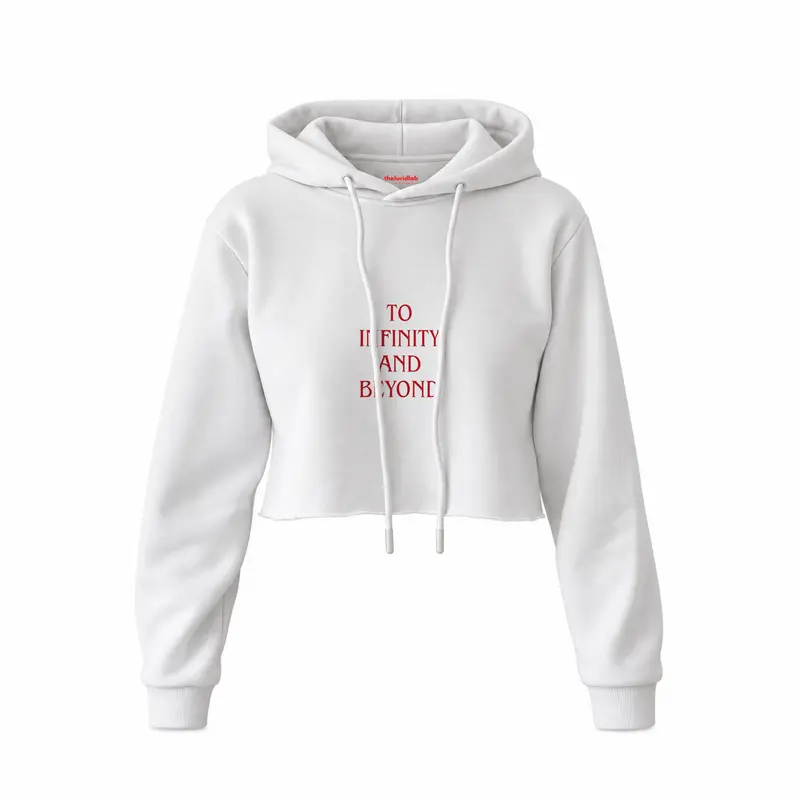 To Infinity and Beyond Crop Hoodie
