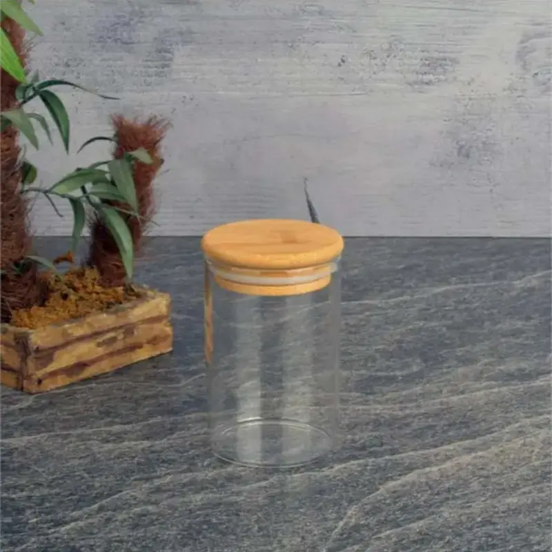 Tohana Bambu Kapaklı Cam Kavanoz 250 ML