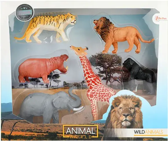 Toi Toys 6 Parça Büyük Vahşi Hayvanlar Seti