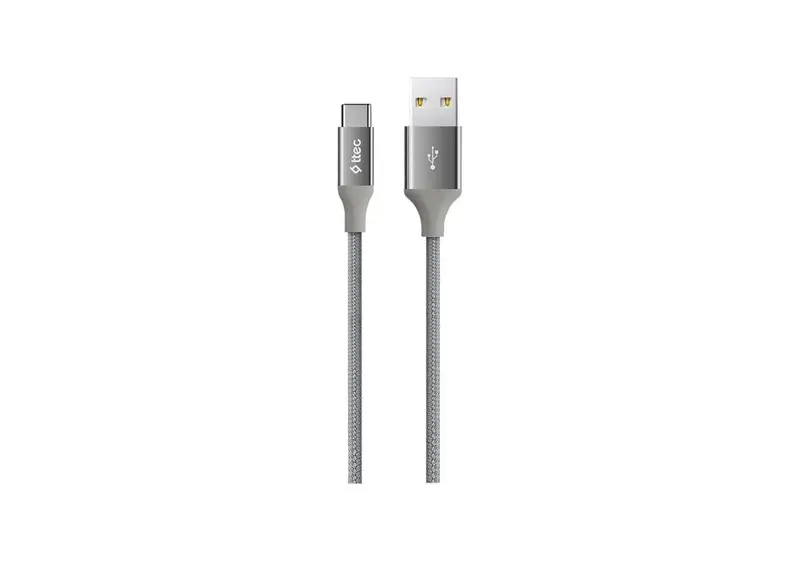 Ttec AlumiCable 120 cm Type-C Hızlı Şarj ve Veri Kablosu Uzay Grisi