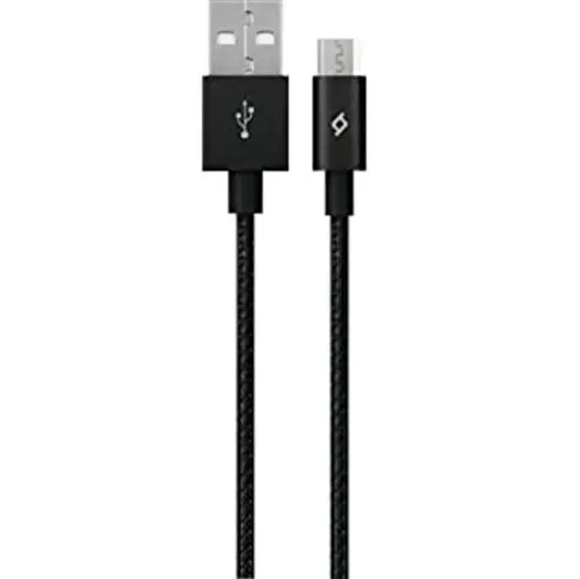 TTEC AlumiCable 120cm Mikro USB Hızlı Şarj ve Veri Kablosu Siyah