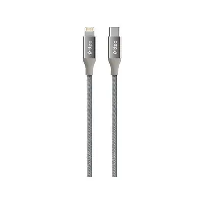 Ttec AlumiCable 150 cm Lightning Hızlı Şarj ve Veri Kablosu Uzay Grisi