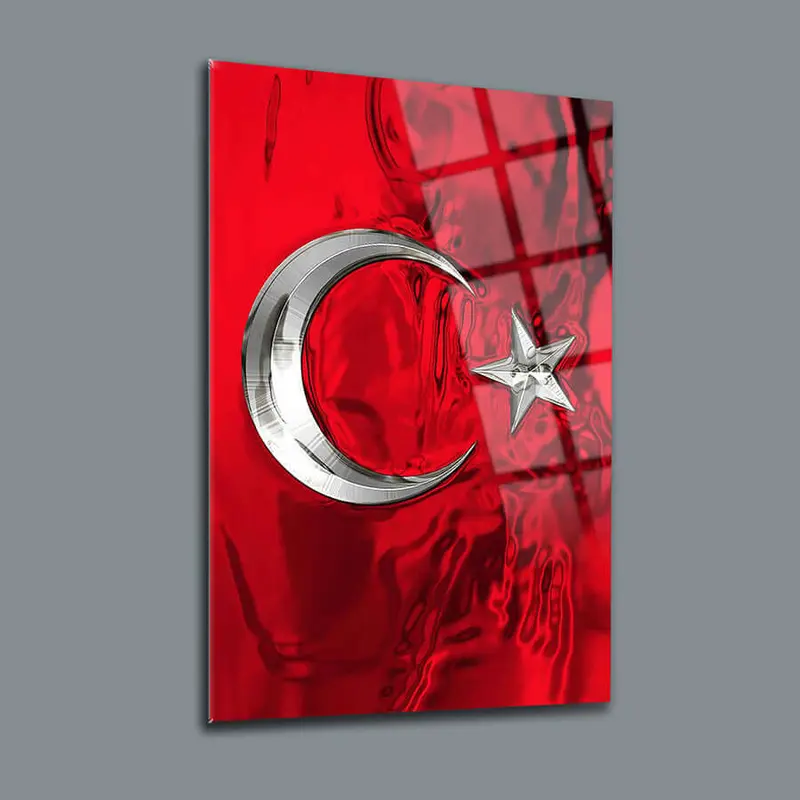 Türk Bayrağı 16 Cam Tablo