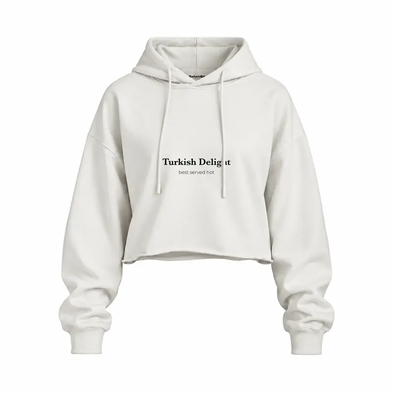 Turkish Delight Oversize Crop Hoodie
