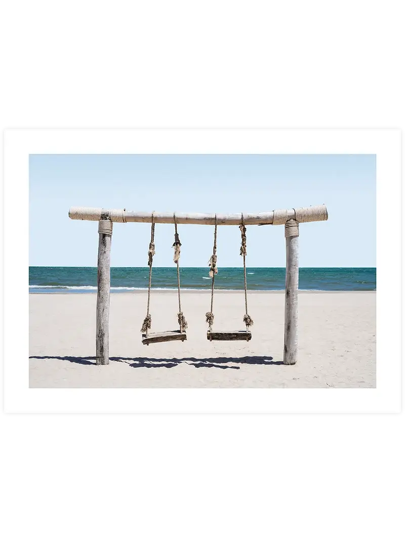 Twin Beach Swings – Art Print