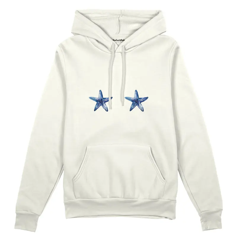 Two Stars Up Oversize Hoodie