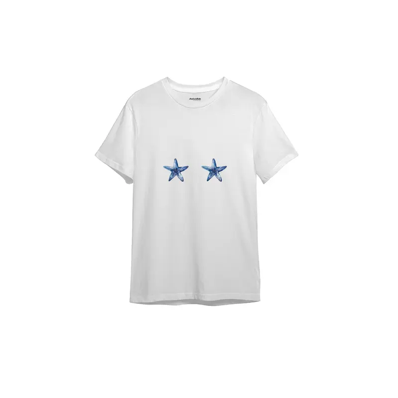 Two Stars Up Tişört