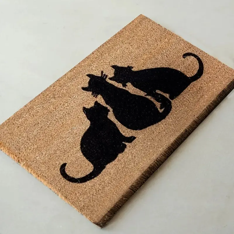 Üç Kedicik Doğal Koko Hindistan Cevizi Kapı Önü Paspas 60x40cm