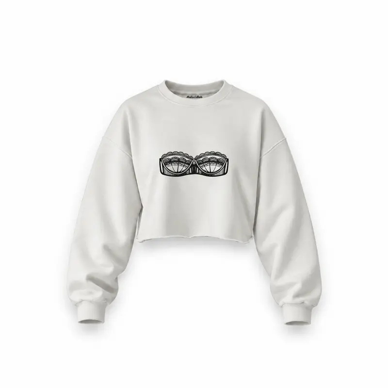 Unshell Me Oversize Crop Sweatshirt