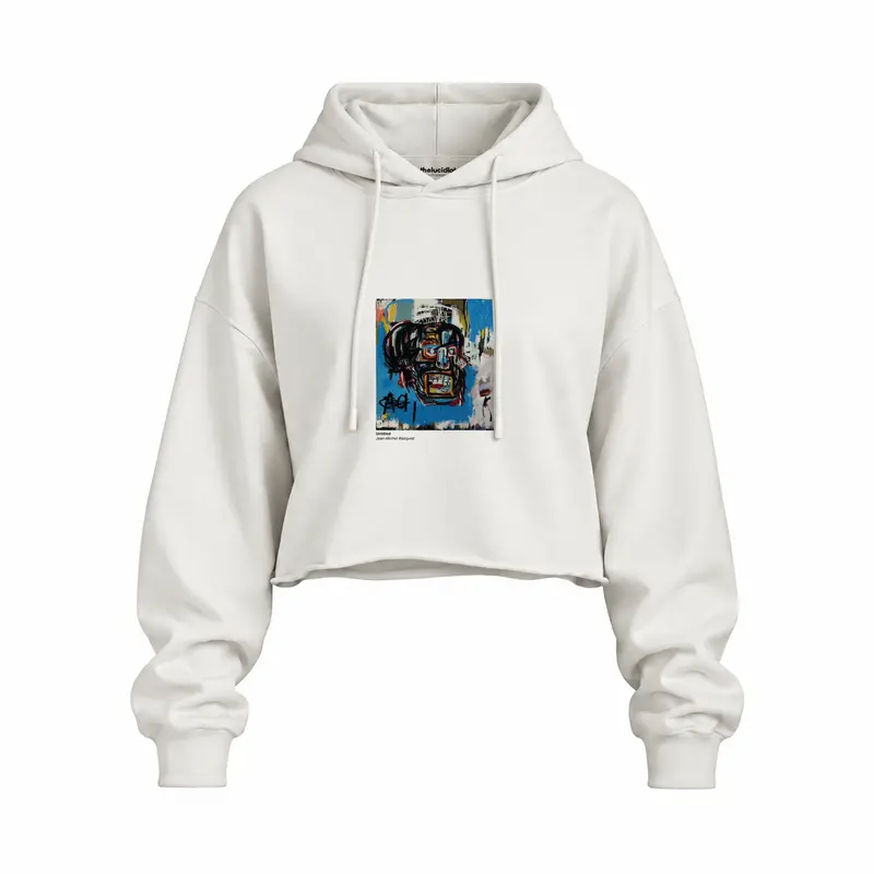 Untitled (1982) – Basquiat Oversize Crop Hoodie