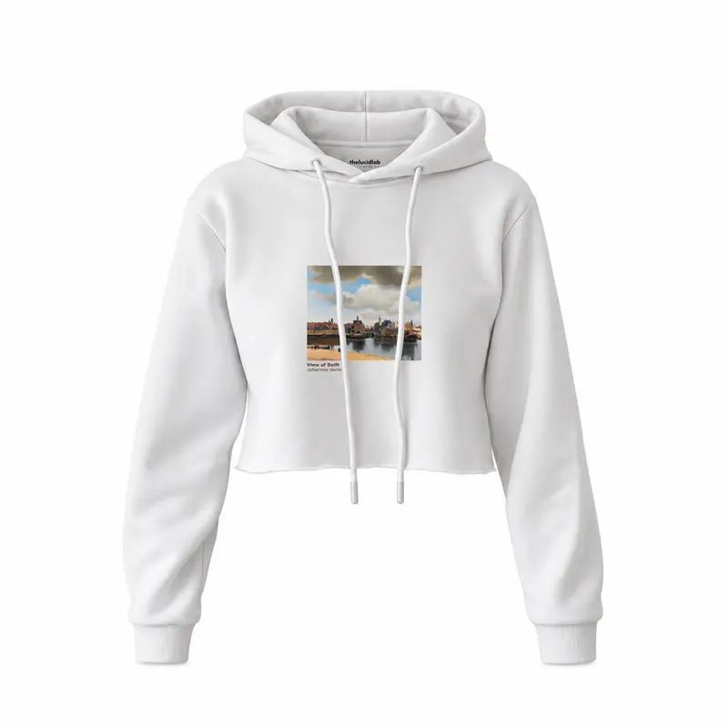 View of Delft Crop Hoodie