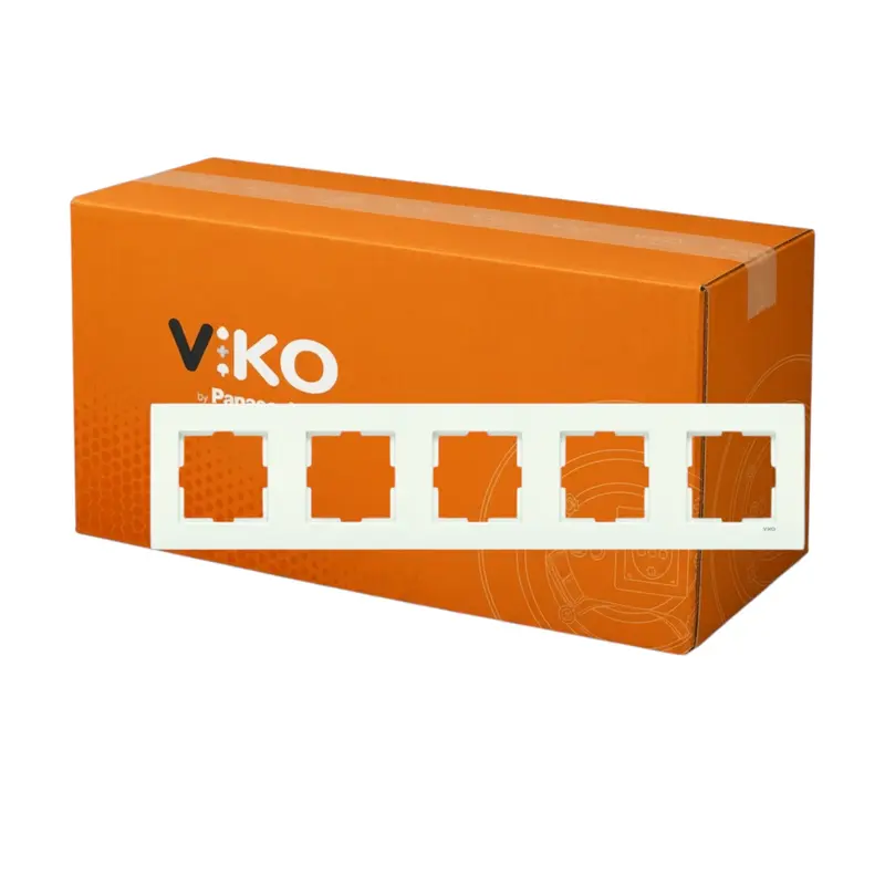 Viko Karre Beyaz Beşli Çerçeve Koli (80 Adet)