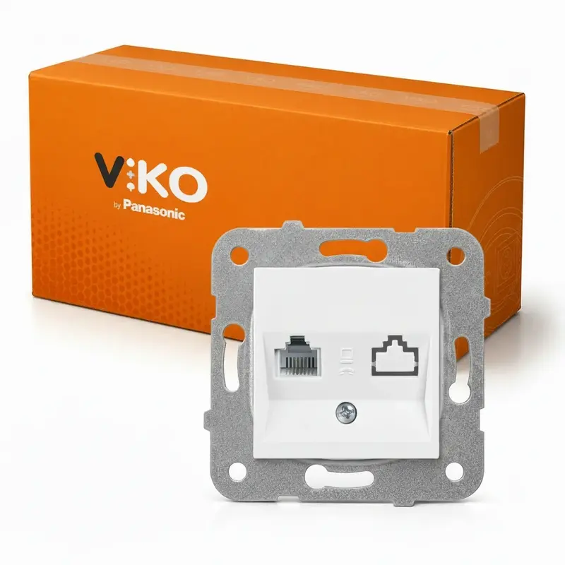 Viko Karre/Meridian Beyaz Tekli Data Cat6 Koli (120 Adet)