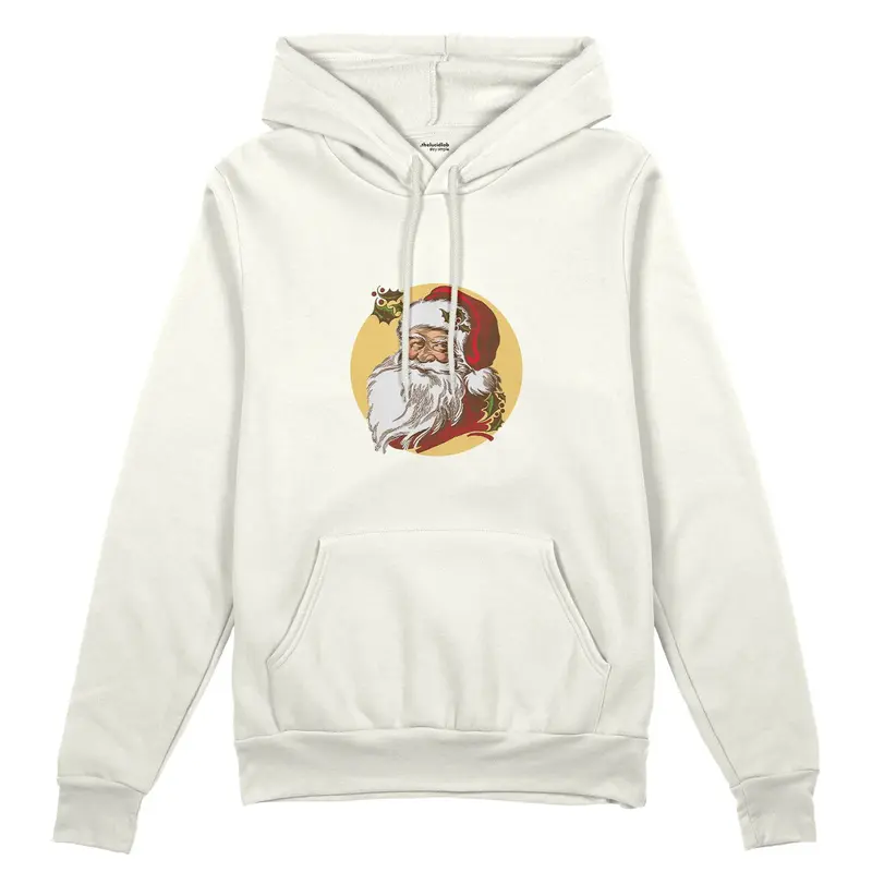 Vintage Santa Portrait Oversize Hoodie
