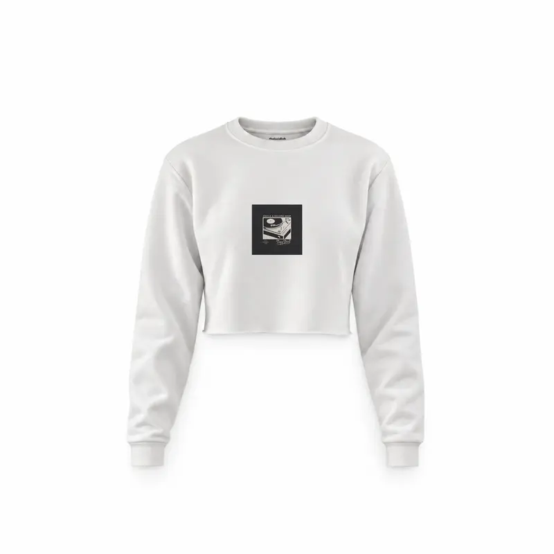 Vinyl Dreams Crop Sweatshirt