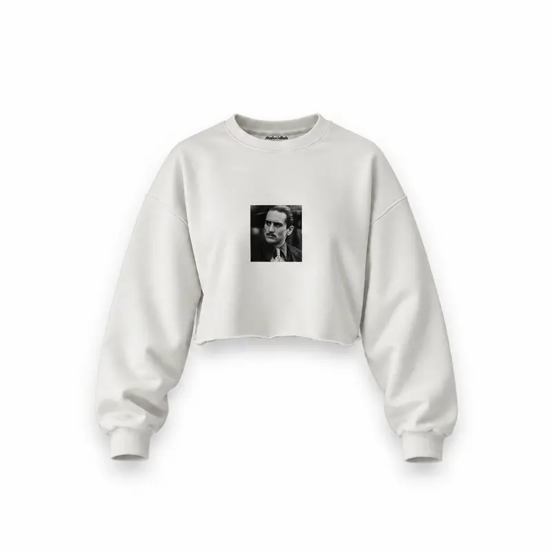 Vito Corleone Oversize Crop Sweatshirt