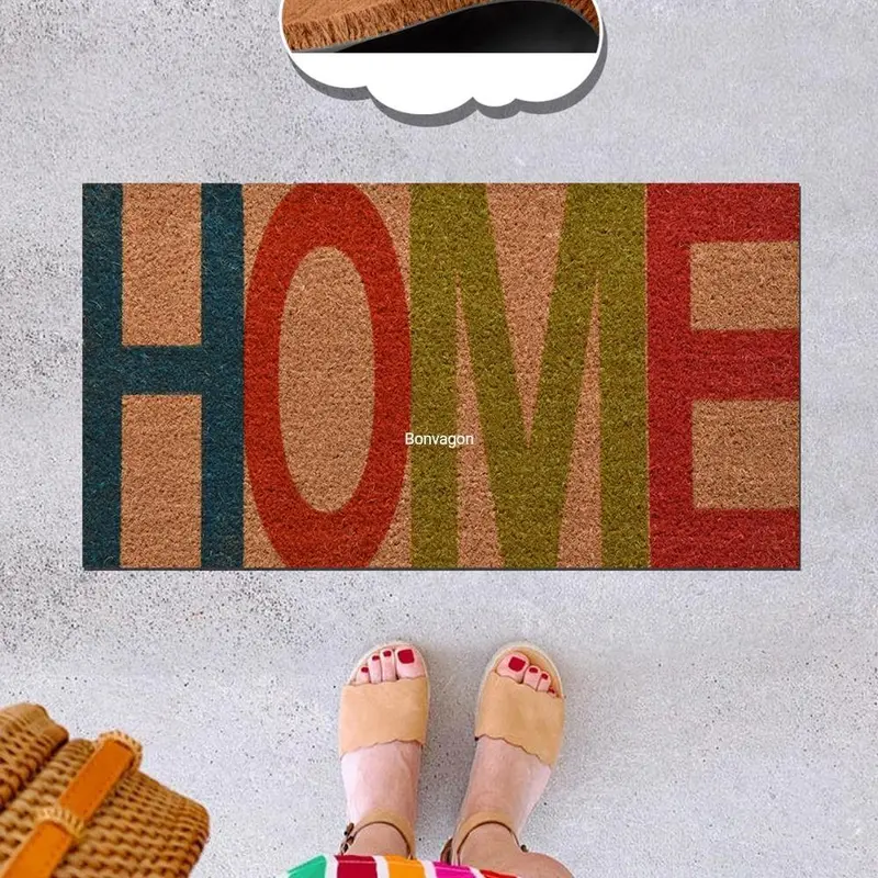 Vivo Home Doğal Koko Hindistan Cevizi  Kapı Önü Paspas 60x40cm