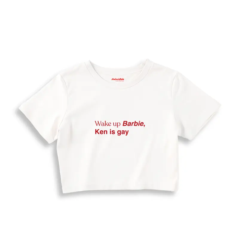 Wake Up Barbie Crop Tişört
