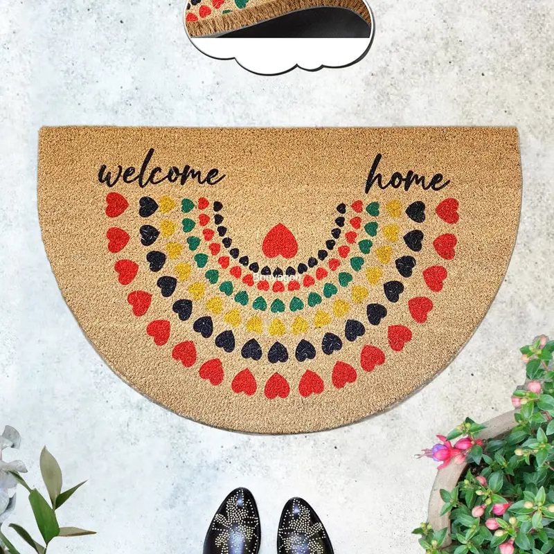 Welcome Home Sollen 45x75cm Doğal Koko Hindistan Cevizi Kapı Önü Paspas