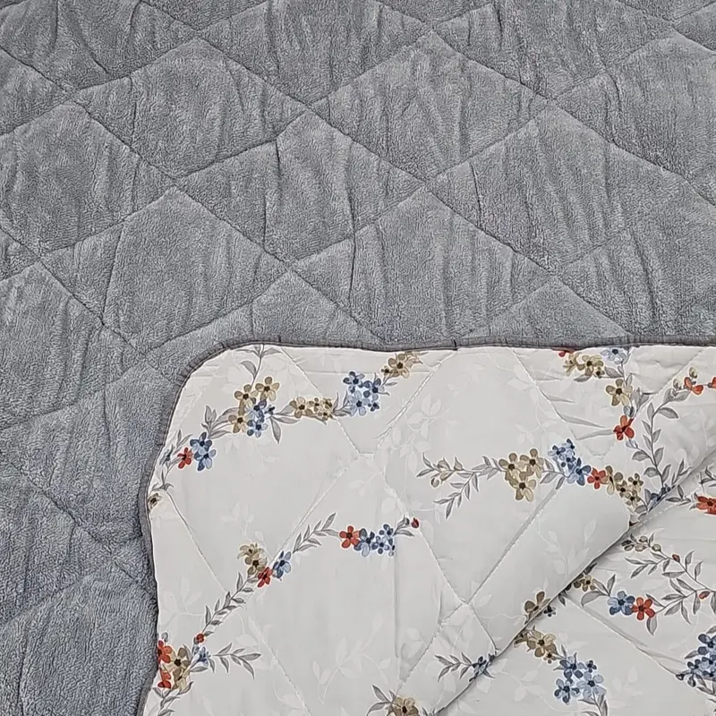 Welsoft Çift Kişilik 195x215 Cm Çift Taraflı Yorgan Gri