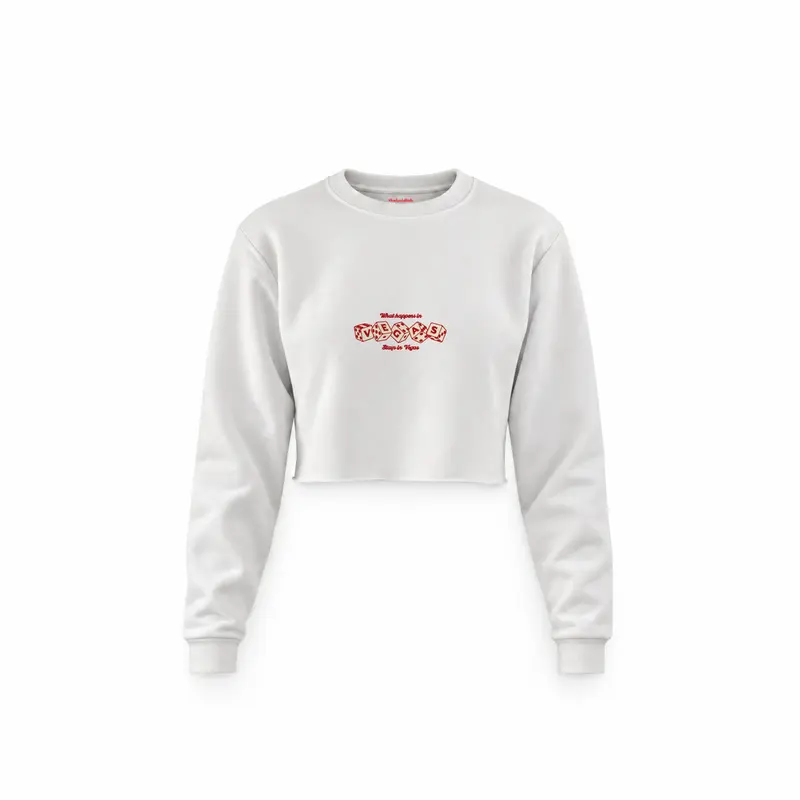 What Happened in Vegas Stays in Vegas Crop Sweatshirt