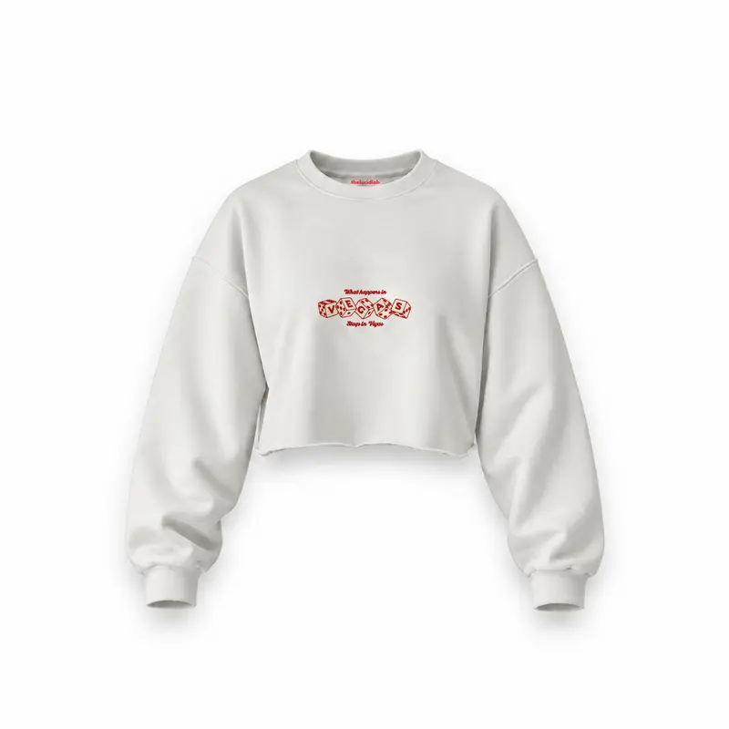 What Happened in Vegas Stays in Vegas Oversize Crop Sweatshirt